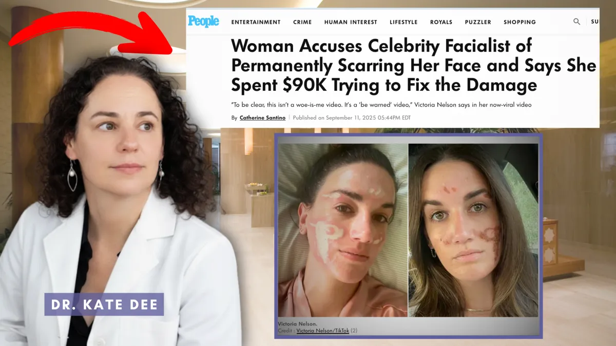 Celebrity Aesthetician Scars Client