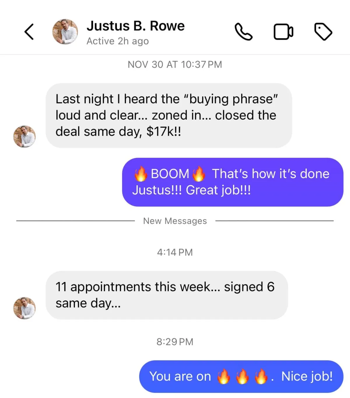 Client reviews about top rep training