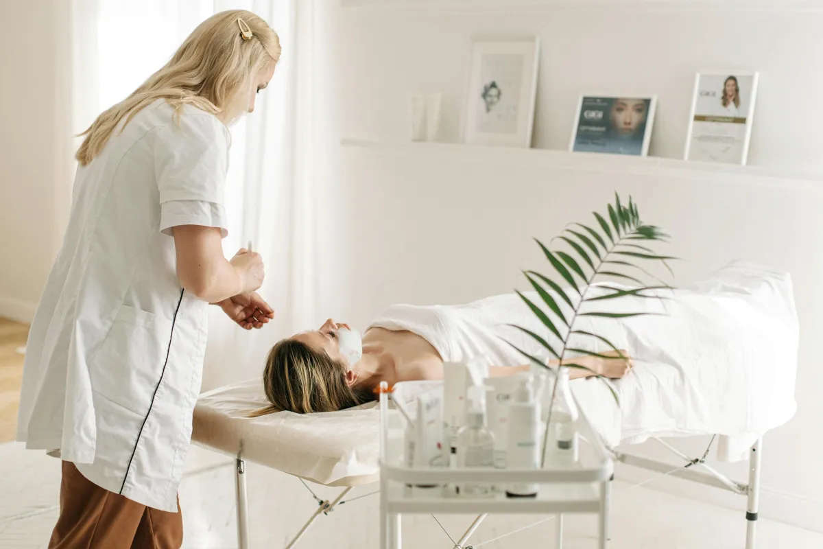 Client in wellness clinic