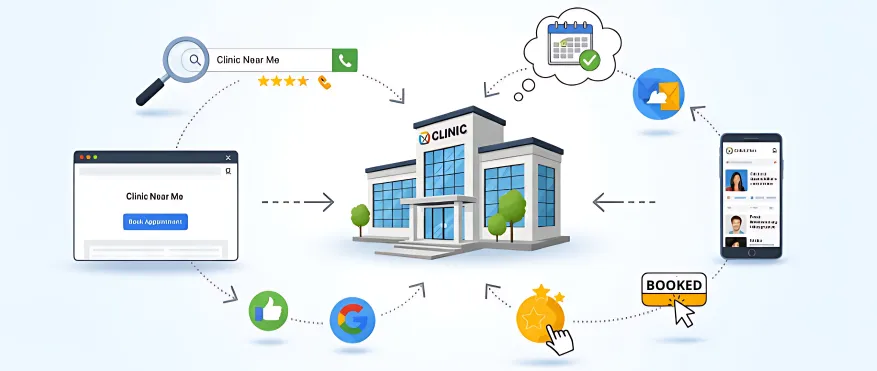 Reducing Friction in the Patient Journey:  How Clinics Turn Website Visitors, Google Searchers & Social Viewers Into Booked Appointments