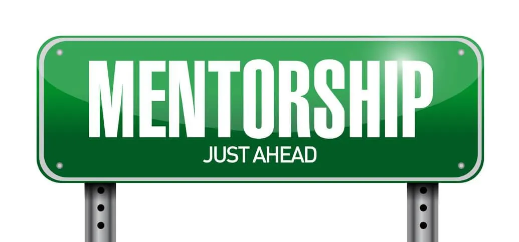Sign Reading "Mentorship Just Ahead"