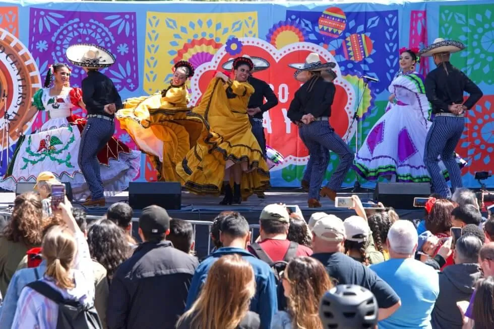 Dancers on a stage