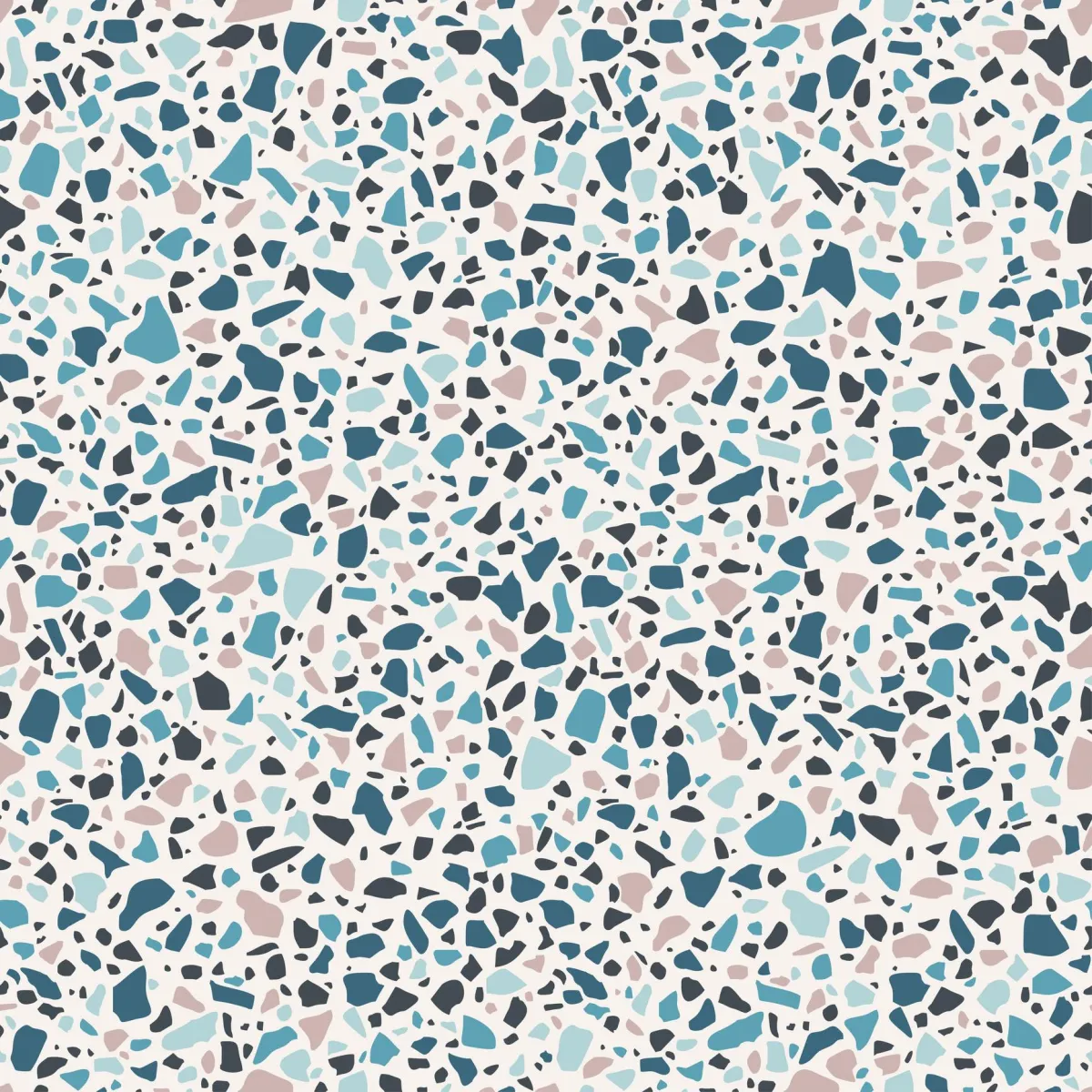 a blue and pink terrazzo pattern