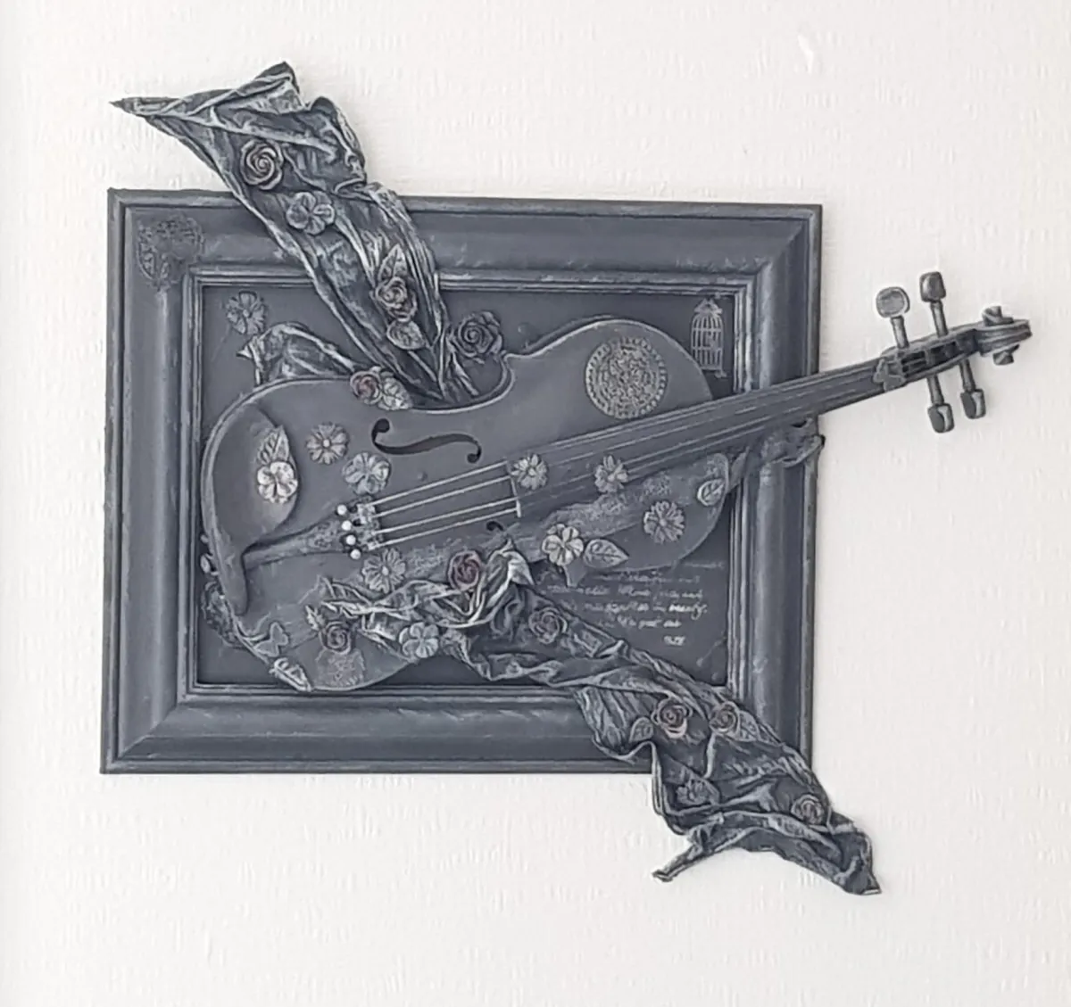 Upcycled Violin art work