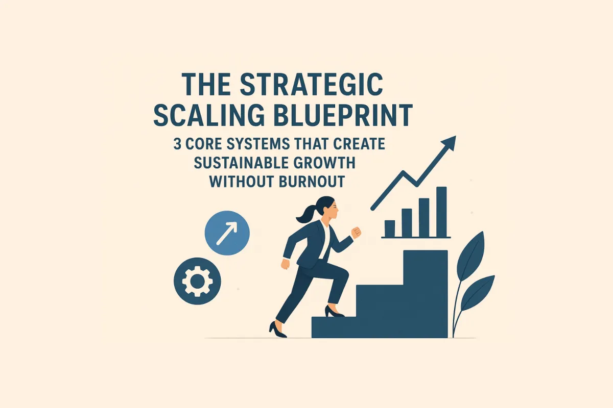The Strategic Scaling Blueprint: 3 Core Systems That Create Sustainable Growth Without Burnout