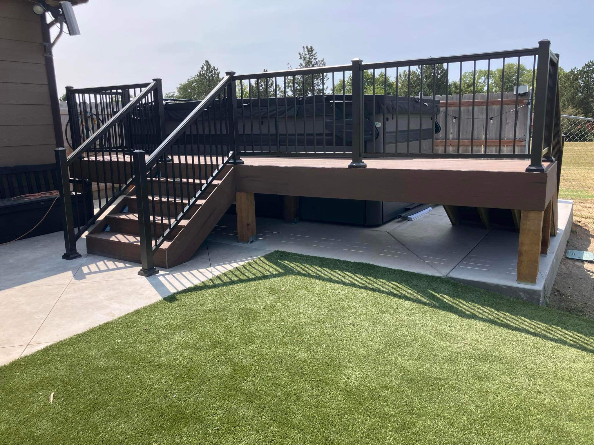 Composite decking on a home in Wichita, Kansas