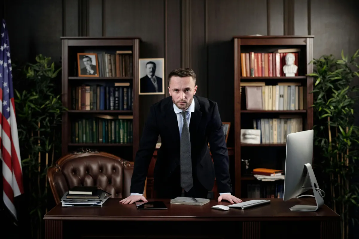 Lawyer ready to do high value work since he's using an AI powered contract analysis tool like ContractSage