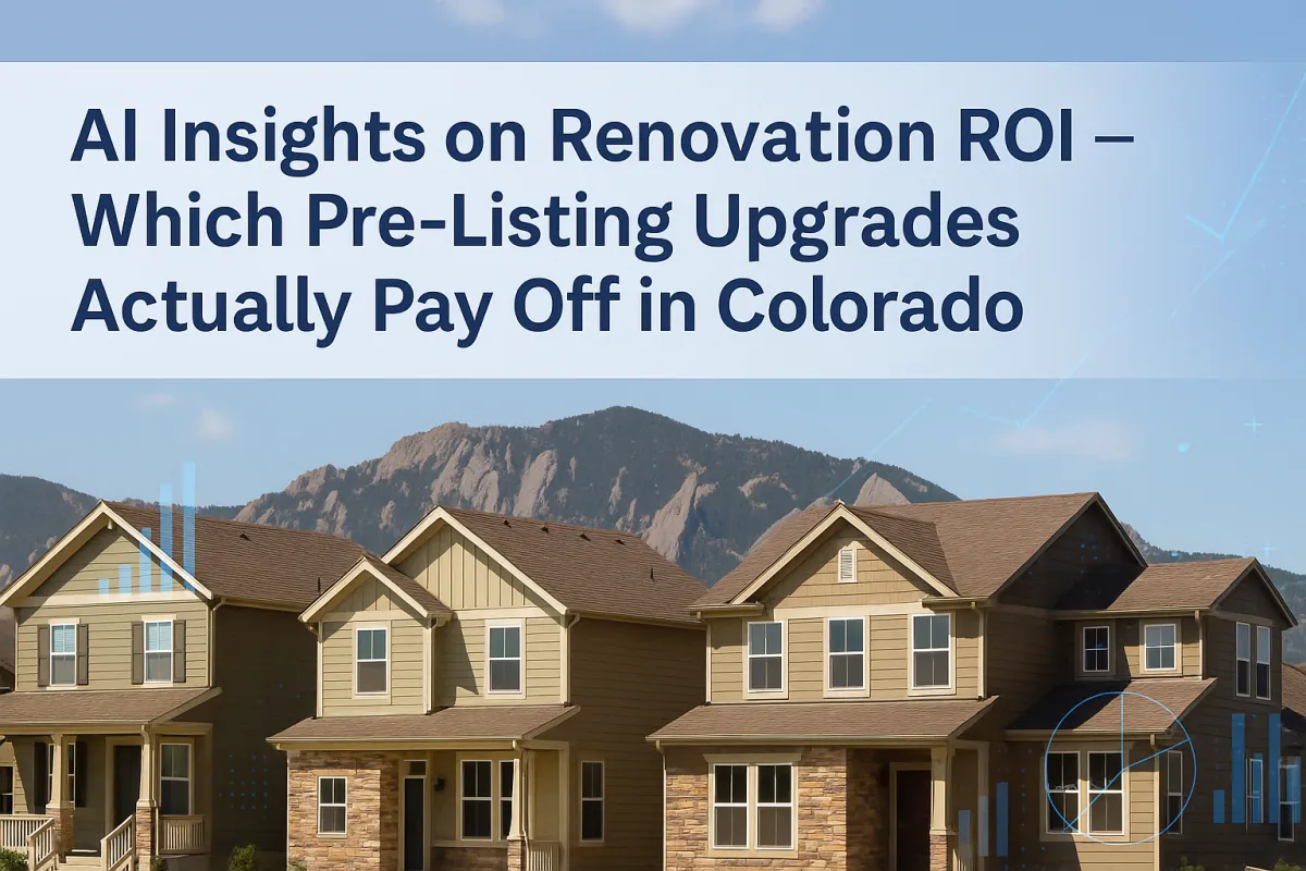 AI Insights on Renovation ROI — Which Pre-Listing Upgrades Actually Pay Off in Colorado

