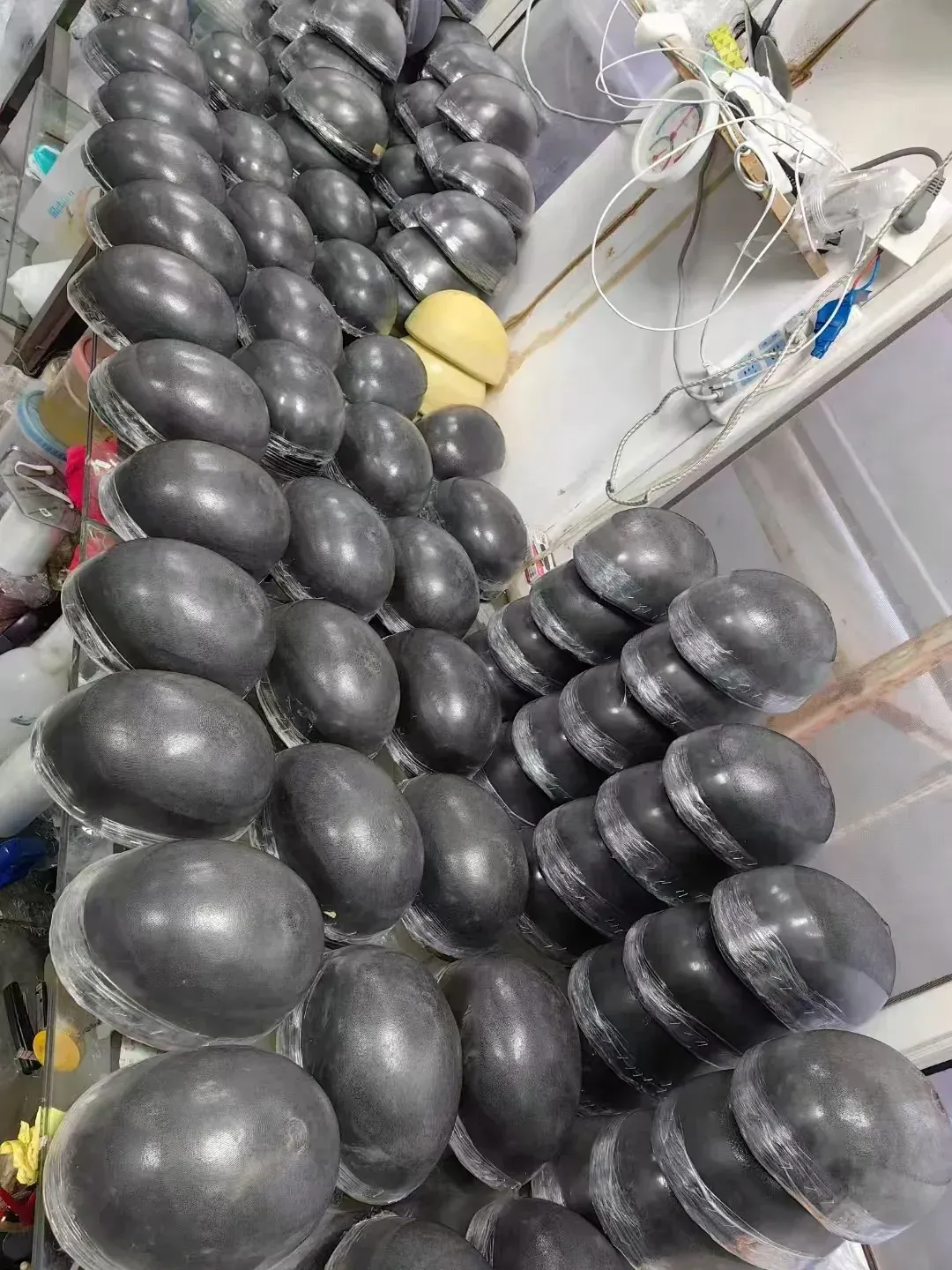 Hair preparation stage at HairWigsKing factory