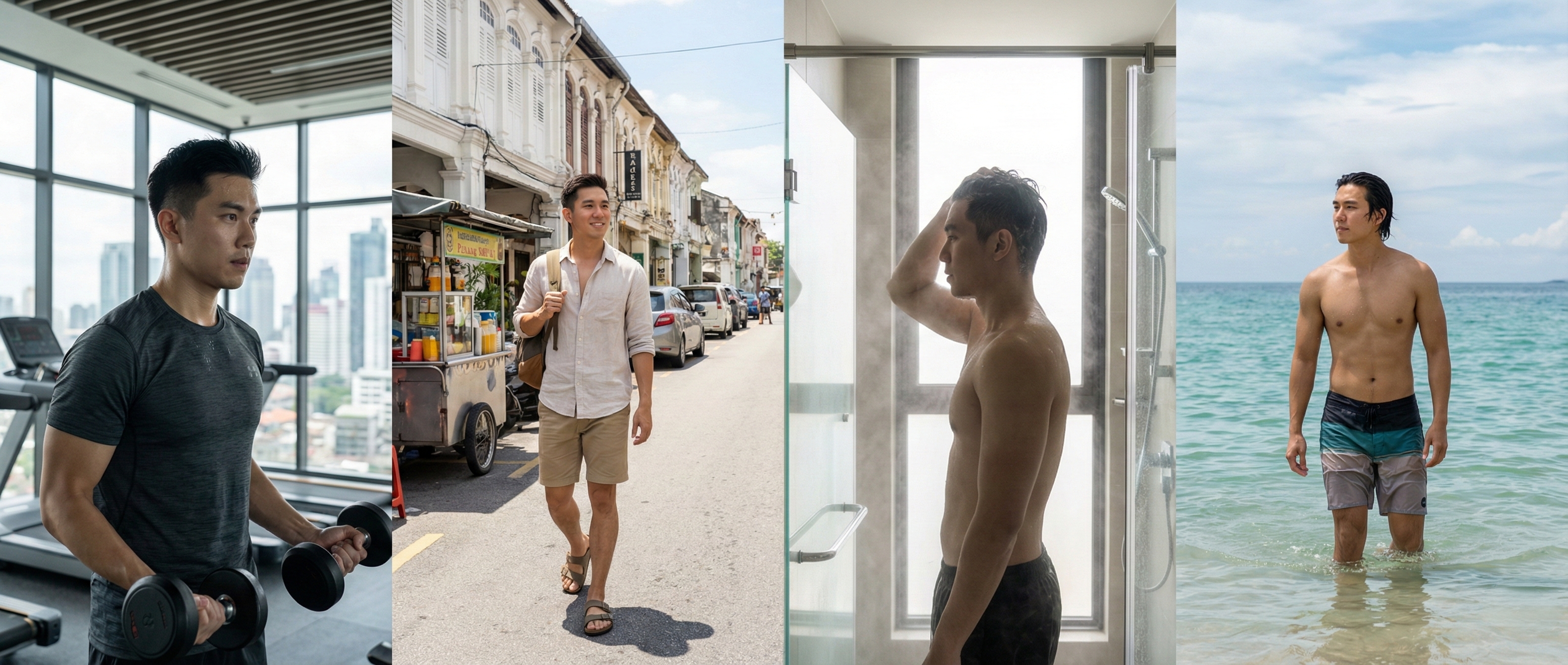 Can you gym, sweat, shower or swim with a men's hair wig