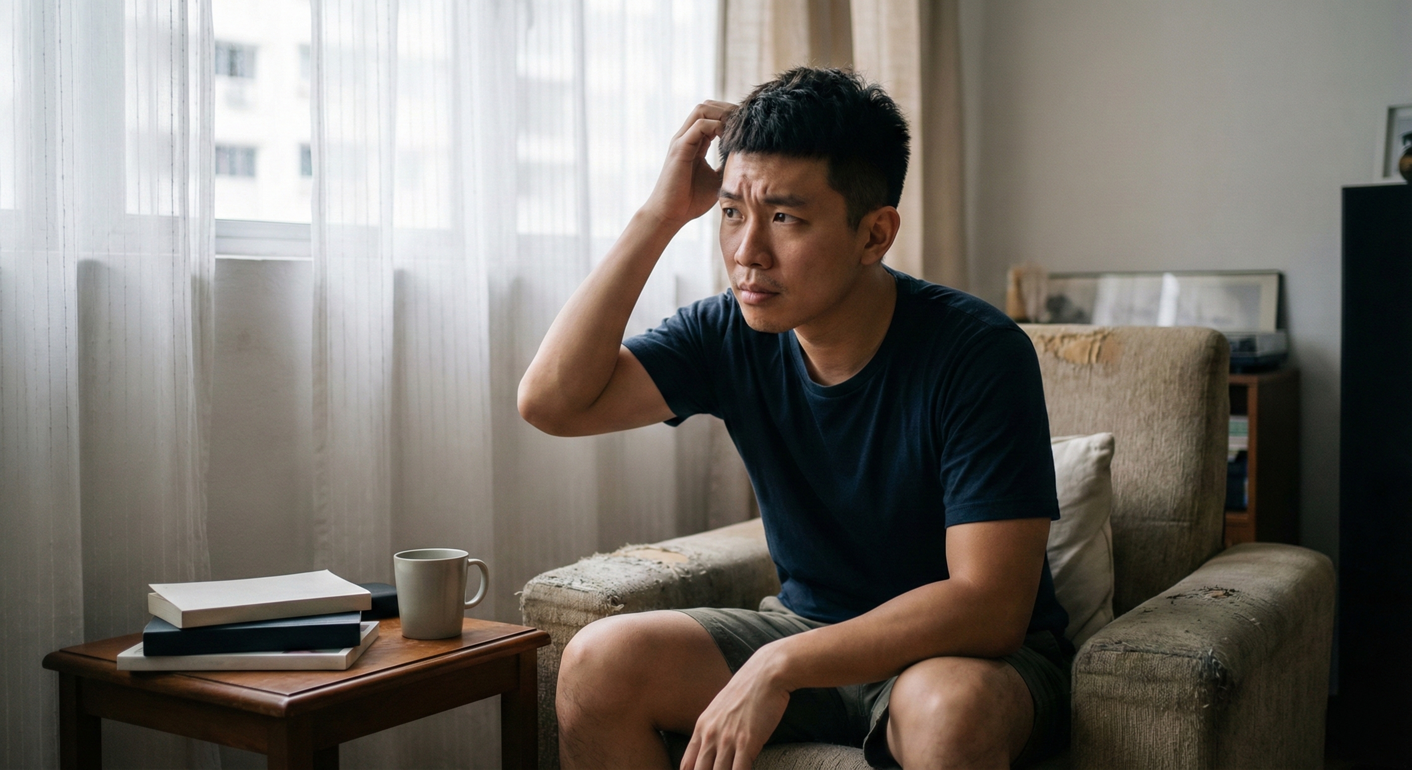 itchy scalp with men's hair wig in hot and humid weather