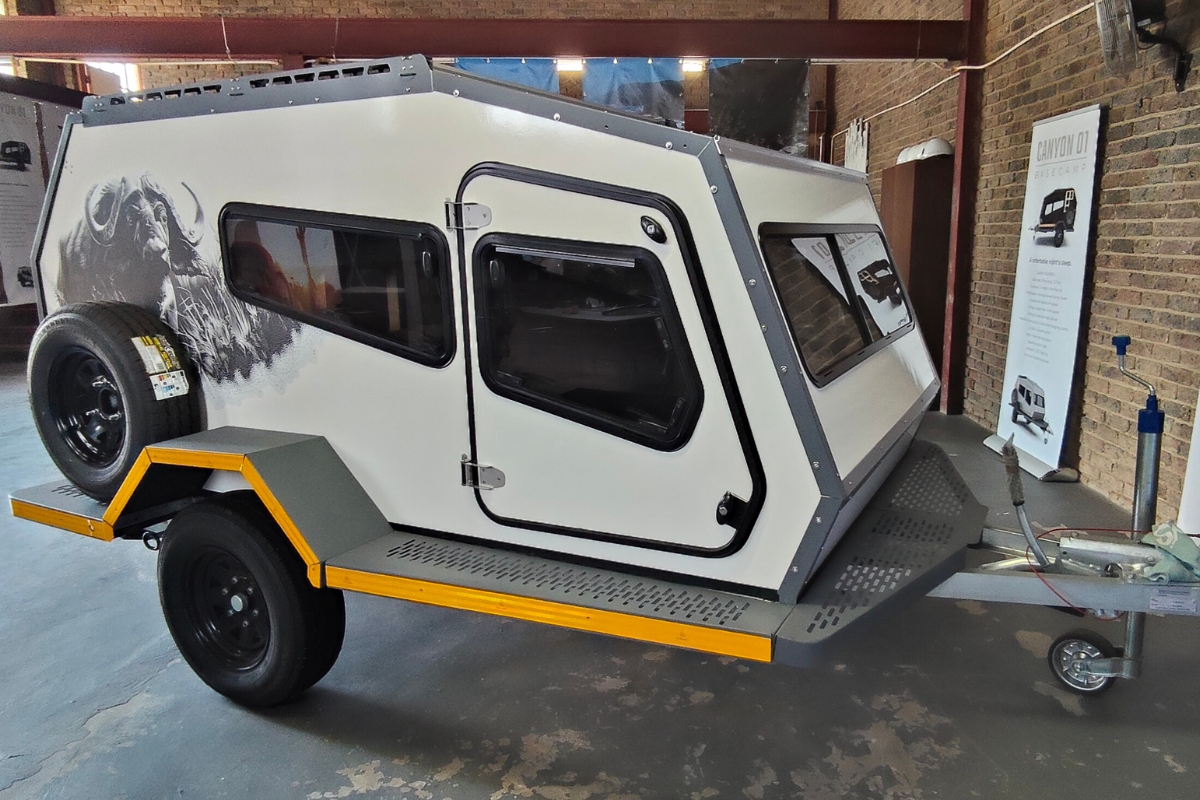 Buffeltjie in Krafted Kampers Showroom waiting for his new owner to come and fetch him