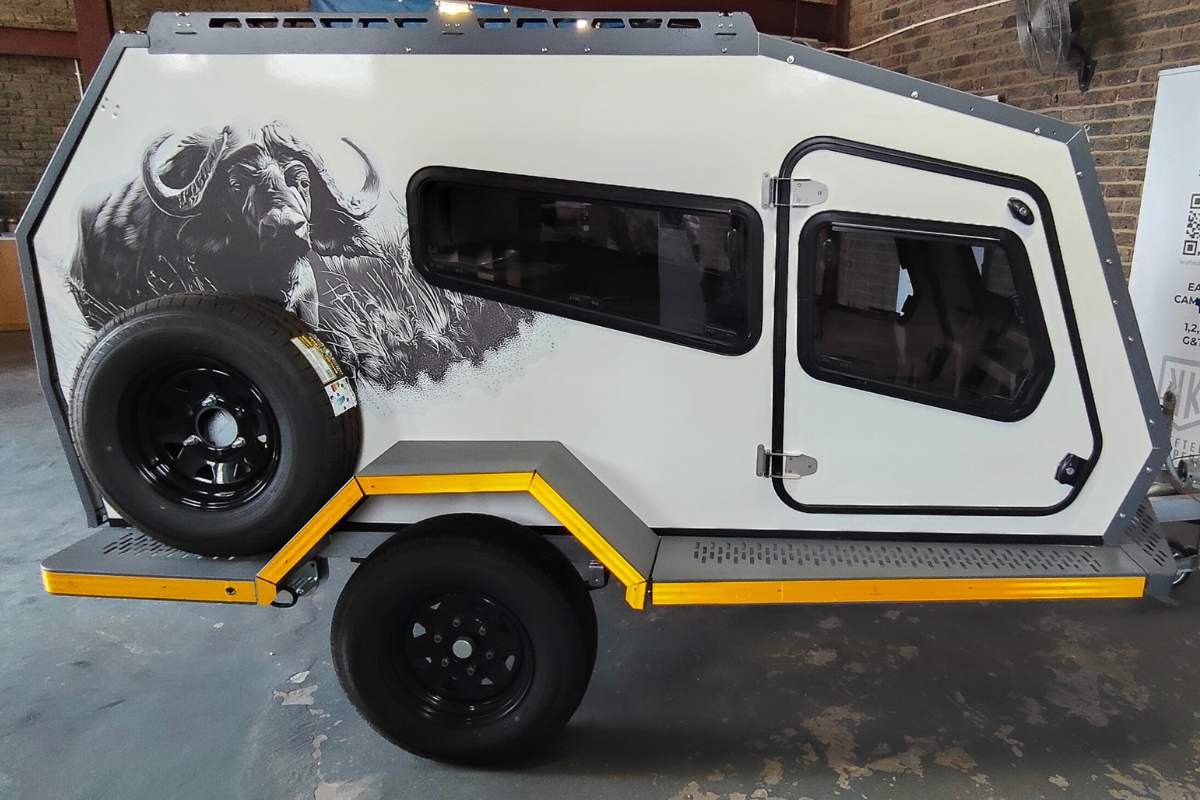 Buffeltjie exudes confidence and a touch of regality in the Krafted Kampers showroom