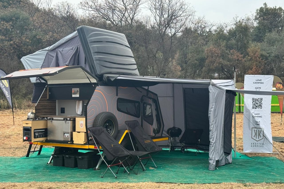 Geewhizz showing what she is made off at the Outdoor and Adventure Expo in Broederstroom