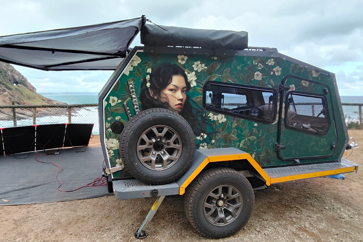 The Kamper with a view - Jimny Girl setup and camping at Victoria Bay Caravan Park - turning heads all over