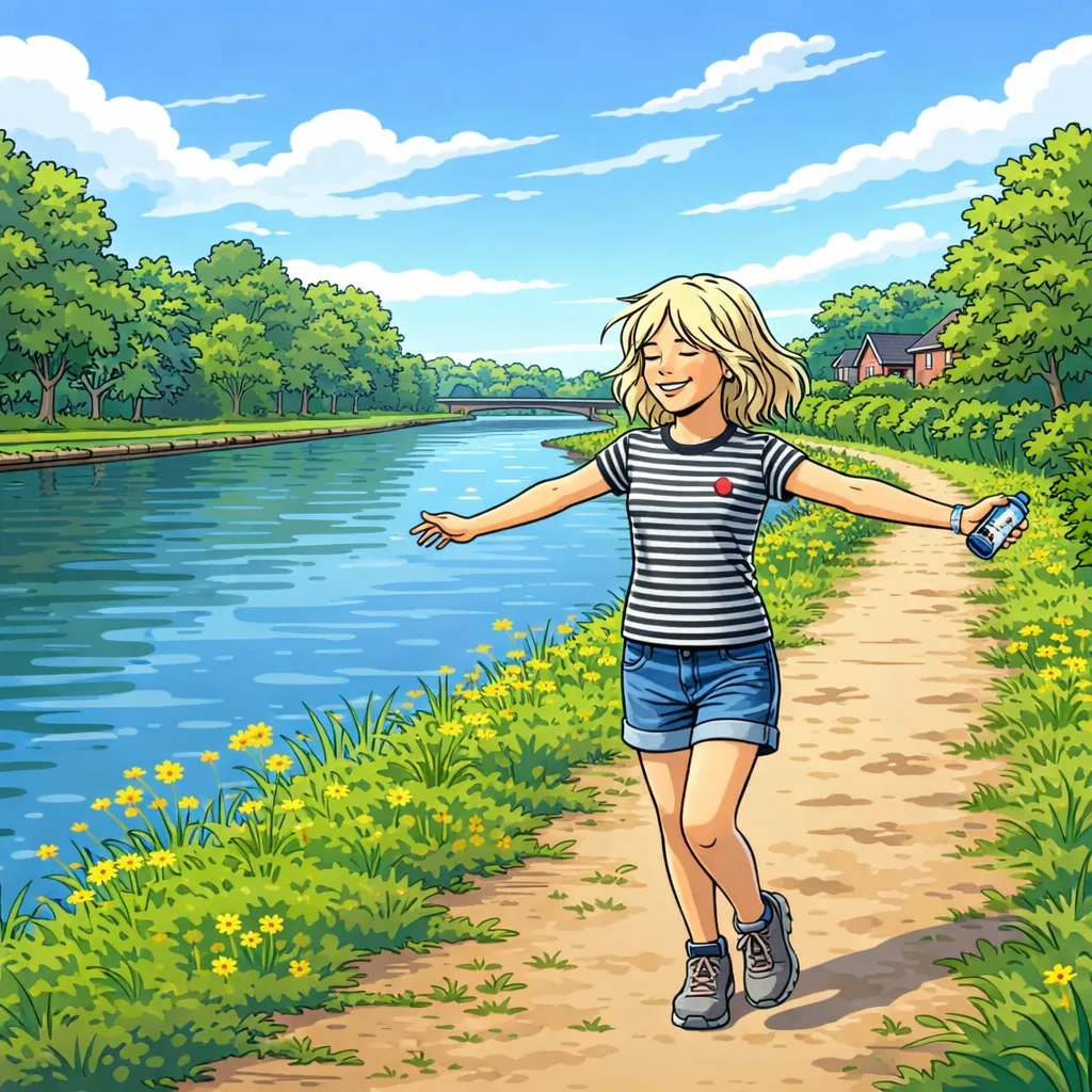 Lekker wandelen langs het kanaal