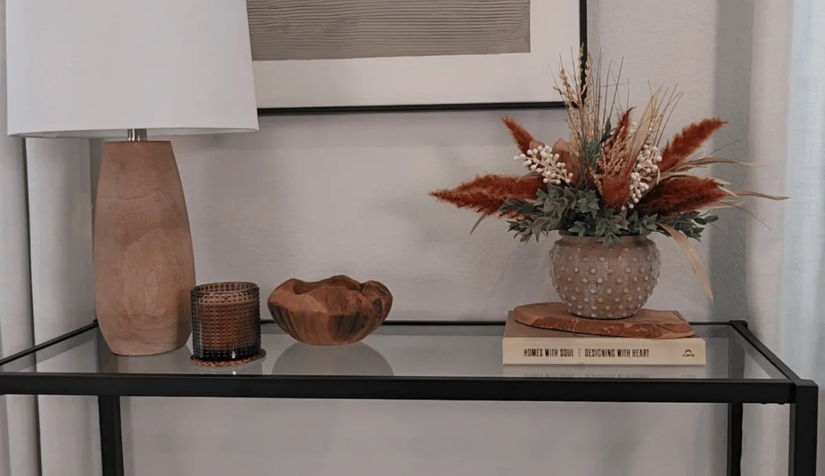 three seasonal decor ideas for decorating your entryway console table
