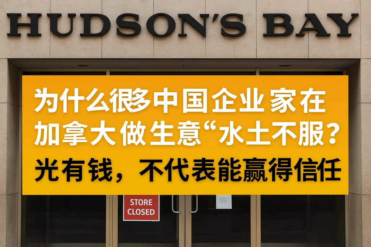 为什么很多中国企业家在加拿大做生意“水土不服”？真实案例告诉你：光有钱不够，还要懂规则