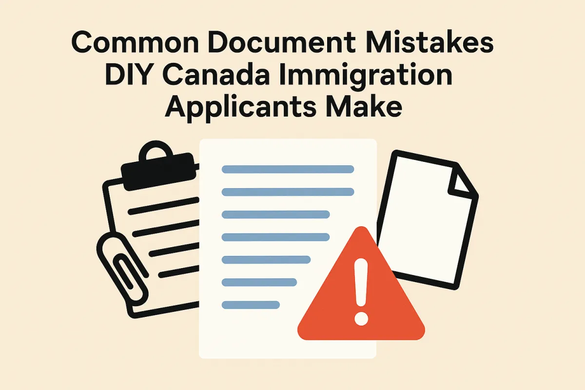 Common document mistakes made by DIY Canada immigration applicants