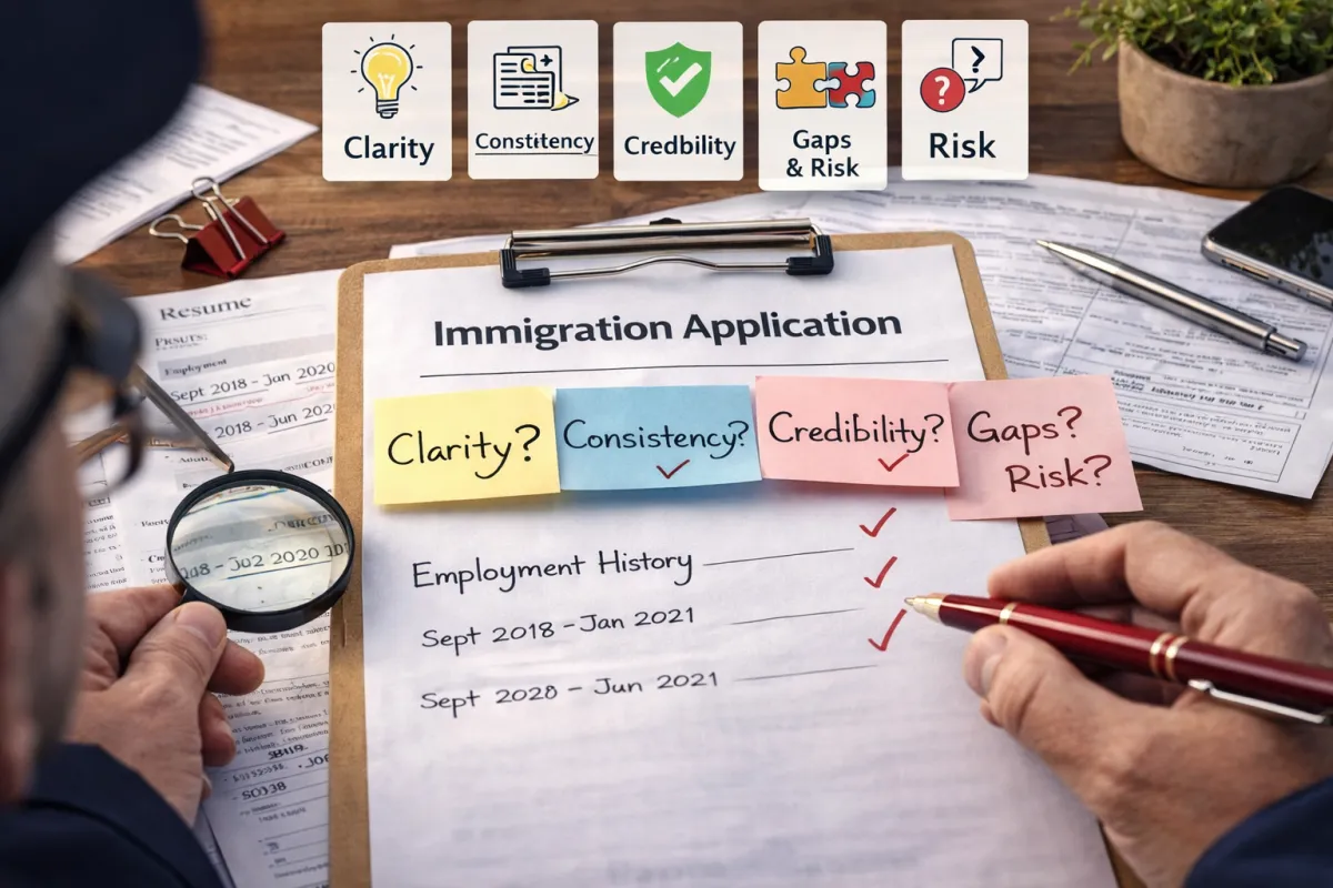 What IRCC Officers Look for During a Pre-Submission Document Review