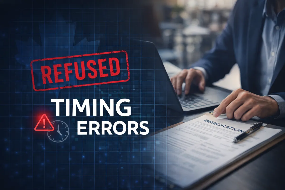 Why Canadian Immigration Applications Get Refused in 2026: Timing Errors Explained