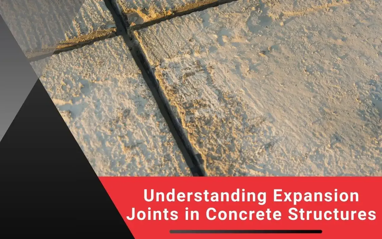 Diagram showing different types of concrete expansion joints