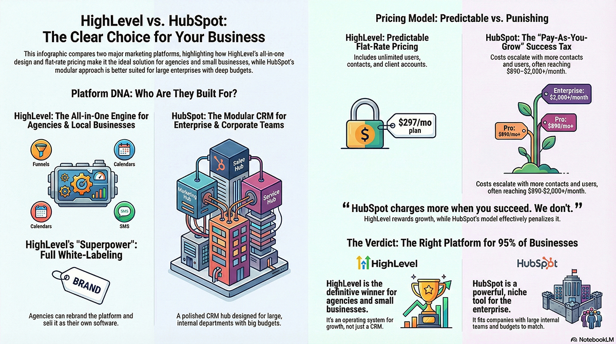 Beyond the Hype: 5 Surprising Truths About HubSpot vs. HighLevel
