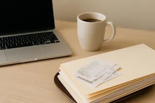 Coffee & a laptop