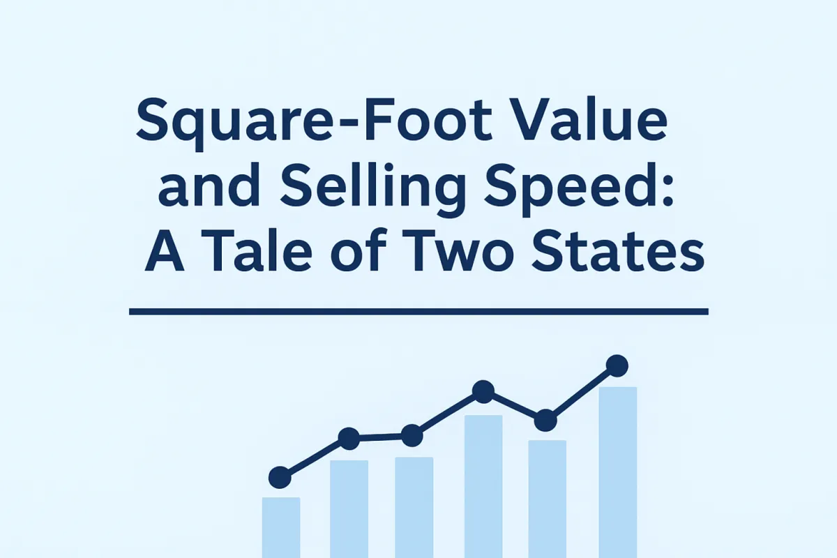 Square-Foot Value and Selling Speed: A Tale of Two States
