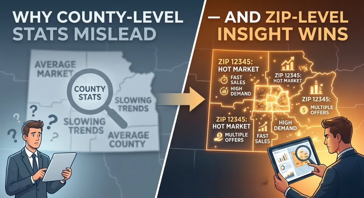 Why County-Level Stats Mislead — and ZIP-Level Insight Wins