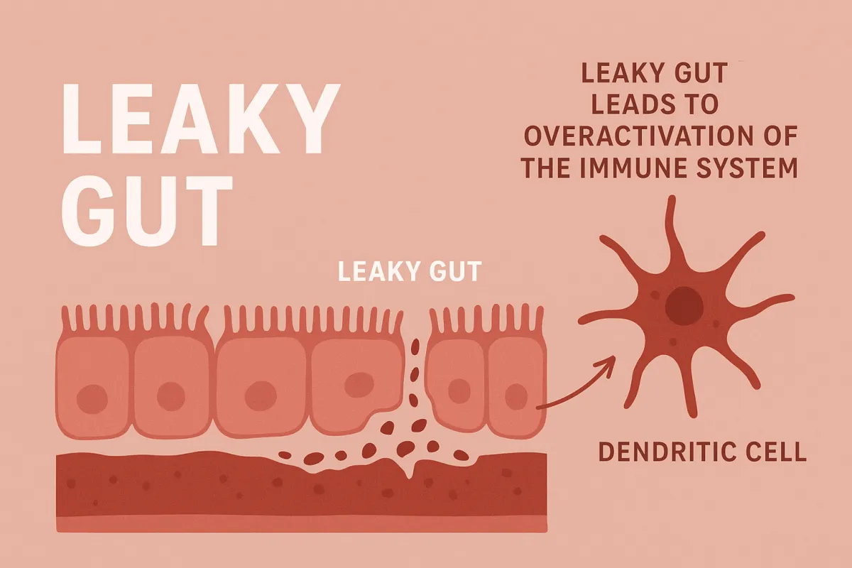 Leaky gut leads to immune activation 