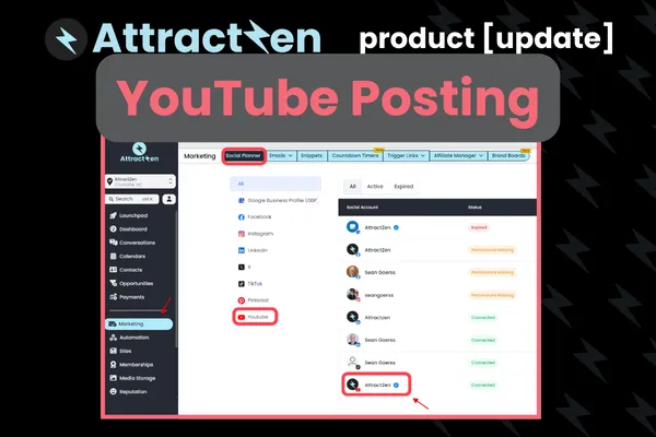 Product Update: YouTube Posting