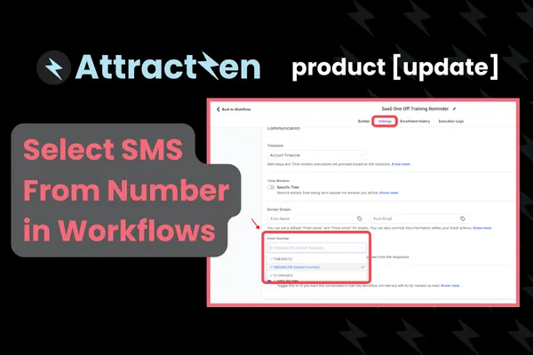 Product Update: Select SMS From Number in Workflows