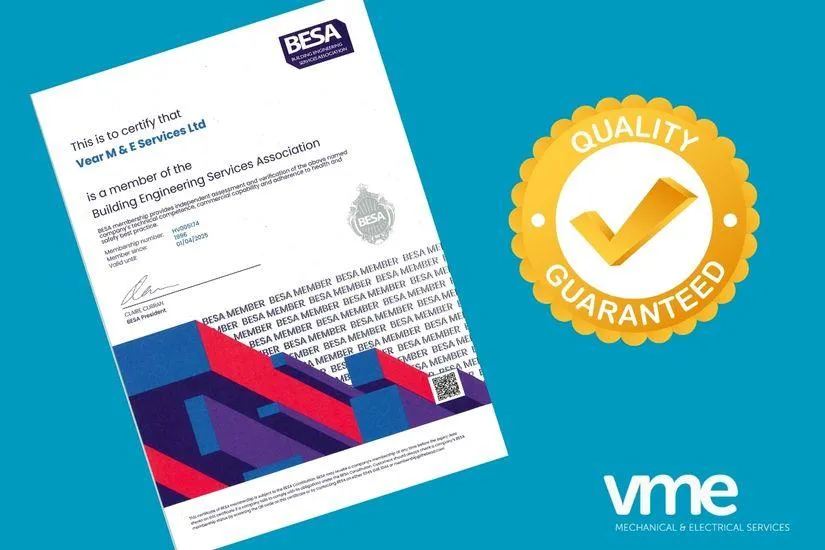 BESA Group accreditation certificate