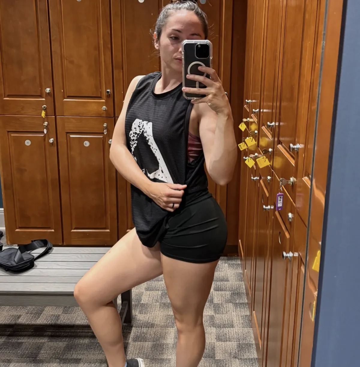 celeste posing
