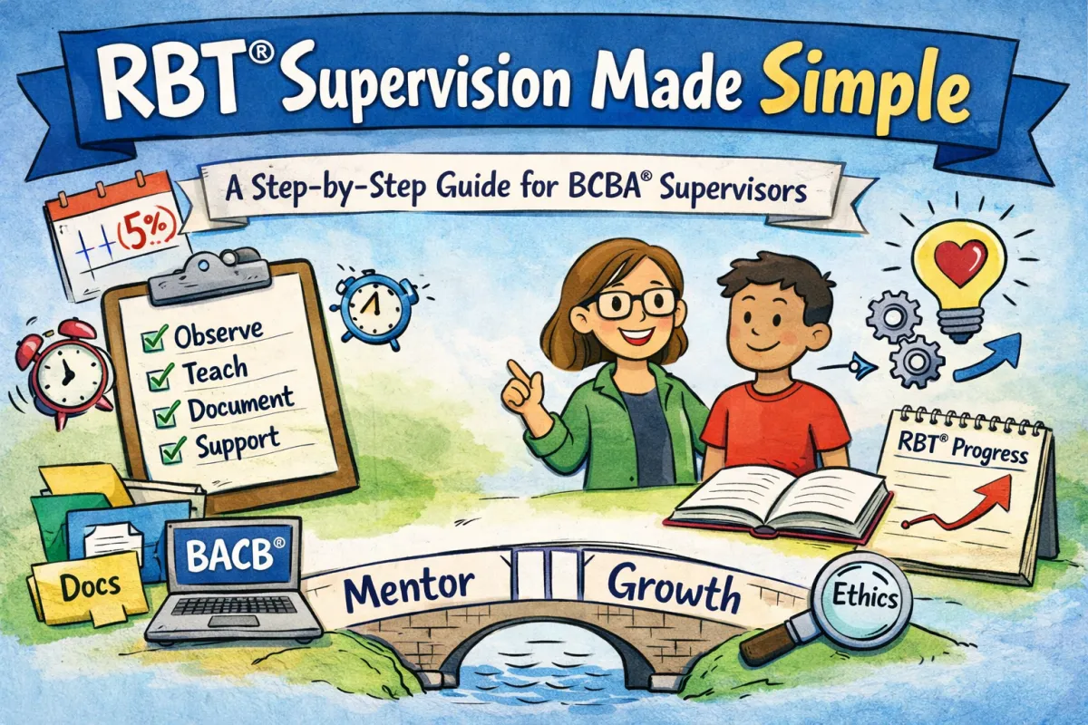RBT® Supervision Made Simple: A Step-by-Step Guide for BCBA® Supervisors (With Tools You'll Actually Use)