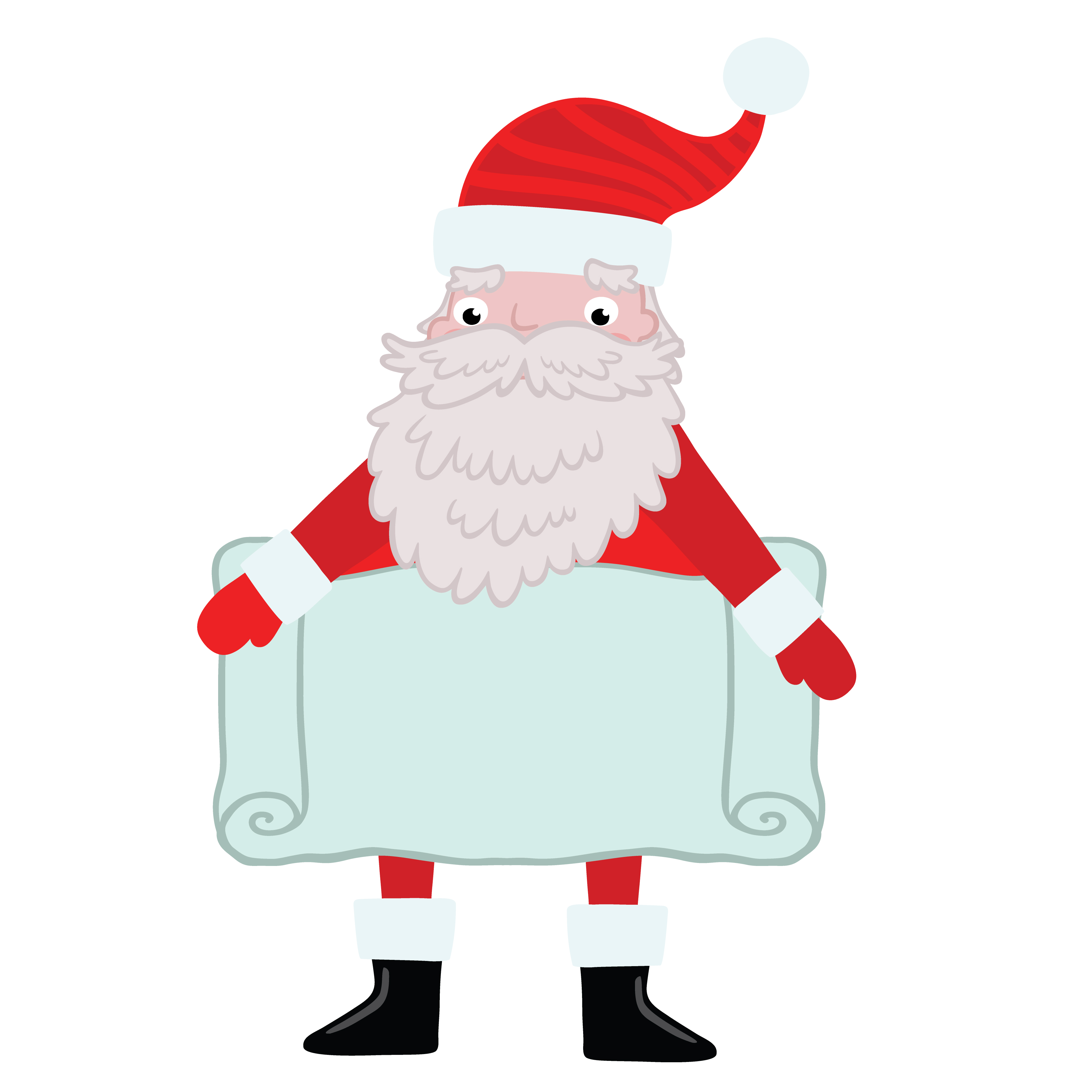 Santa checking his list