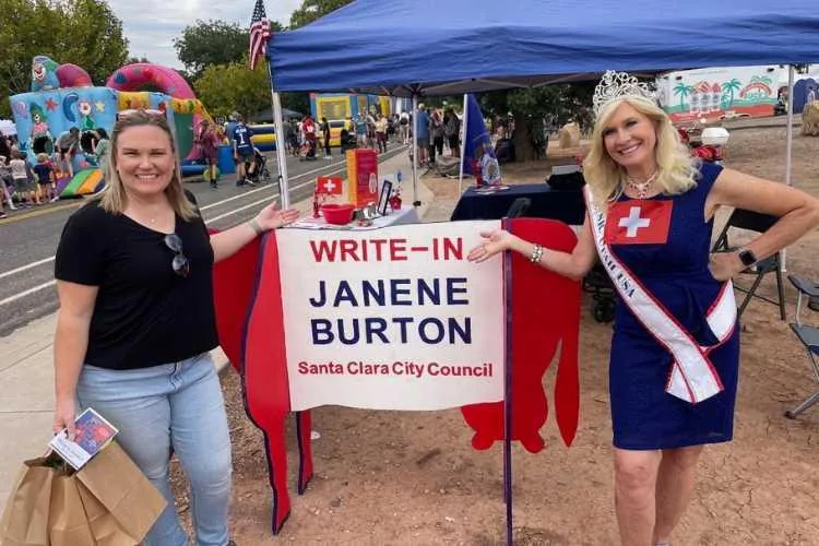 Crowned with Courage: Janene Burton Takes Unlikely Route to Santa Clara City Council, Senior USA Title By Marianne Hamilton