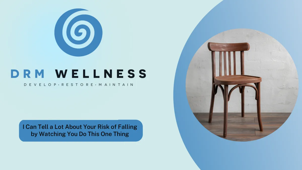 Learn how one everyday movement can indicate fall risk and why noticing it early helps prevent falls.