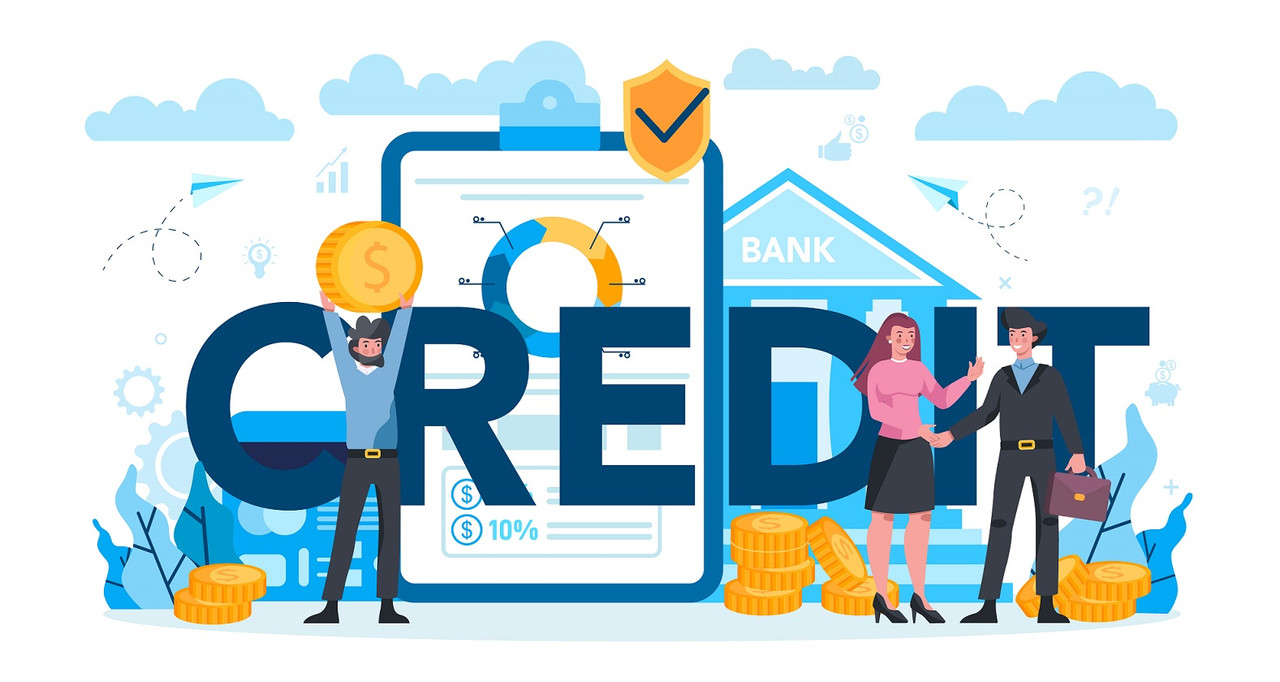 Business credit vector image