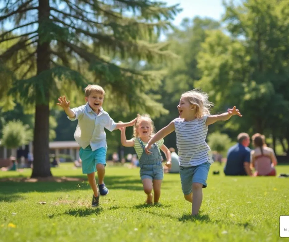 kids in the park playing