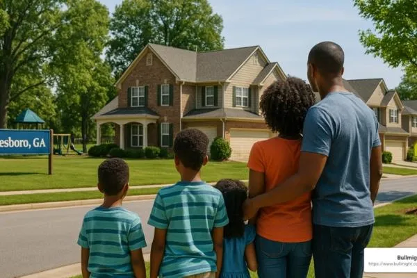 Family looking at houses in Jonesboro GA - Things to Consider When Buying a Home With Young Kids In Jonesboro, GA - Chroma Early Learning Academy at Jonesboro