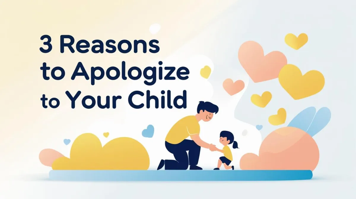 3 Reasons to Apologize to Your Child