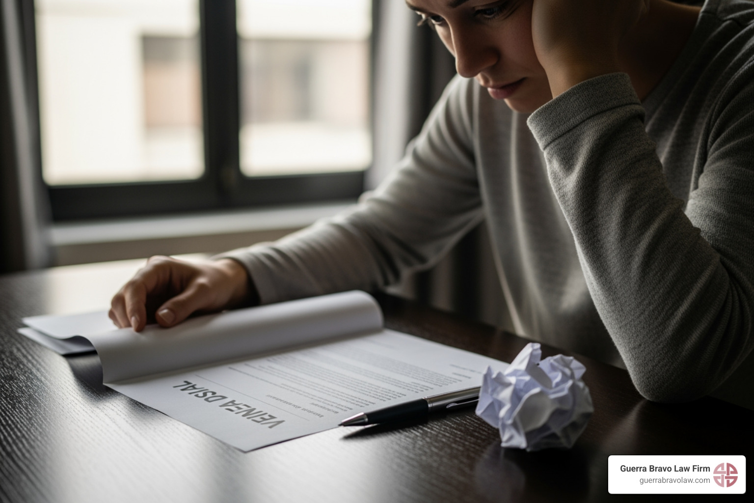 visa application document stamped with denied - visa denial appeal