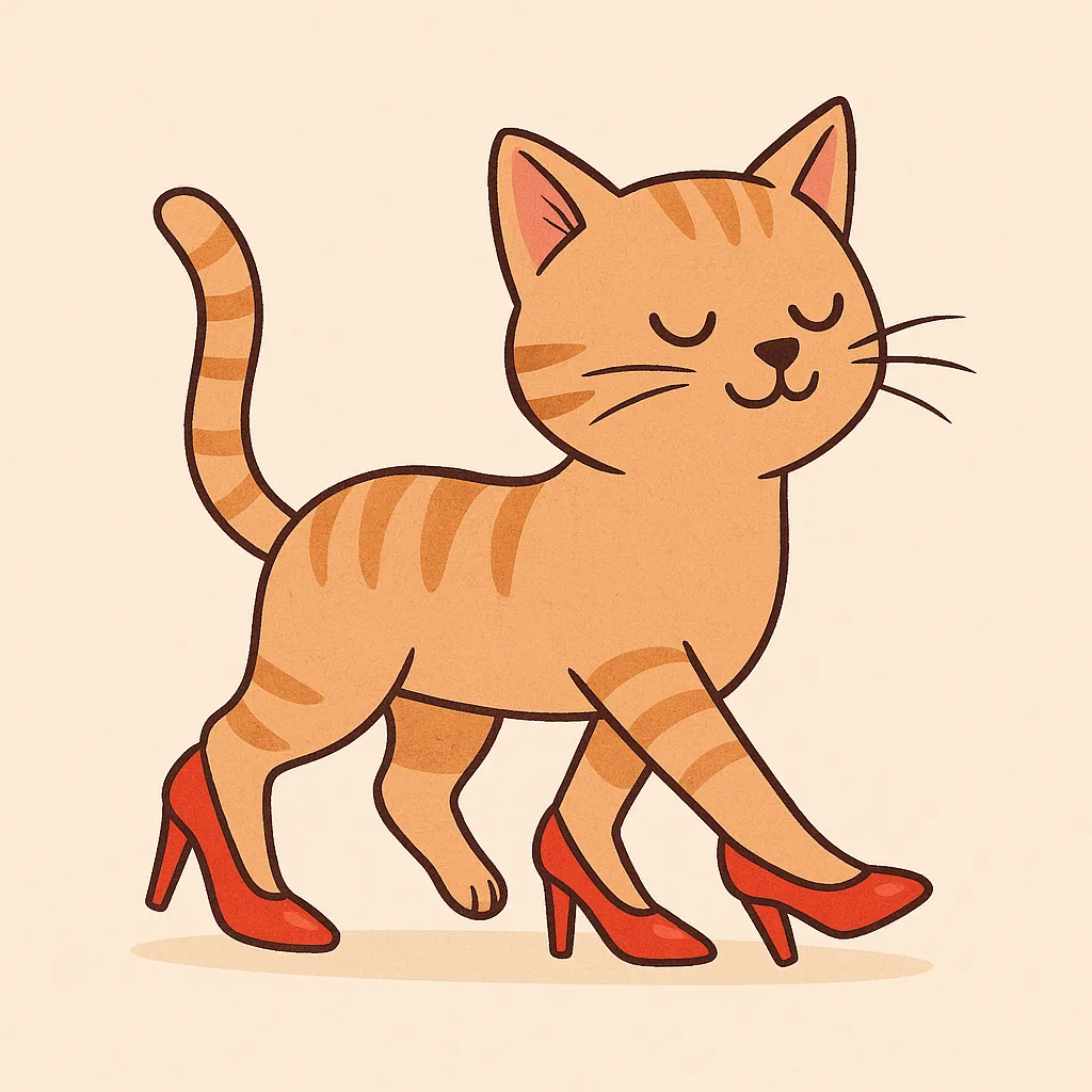 Confidence Lessons from a Cat in Heels