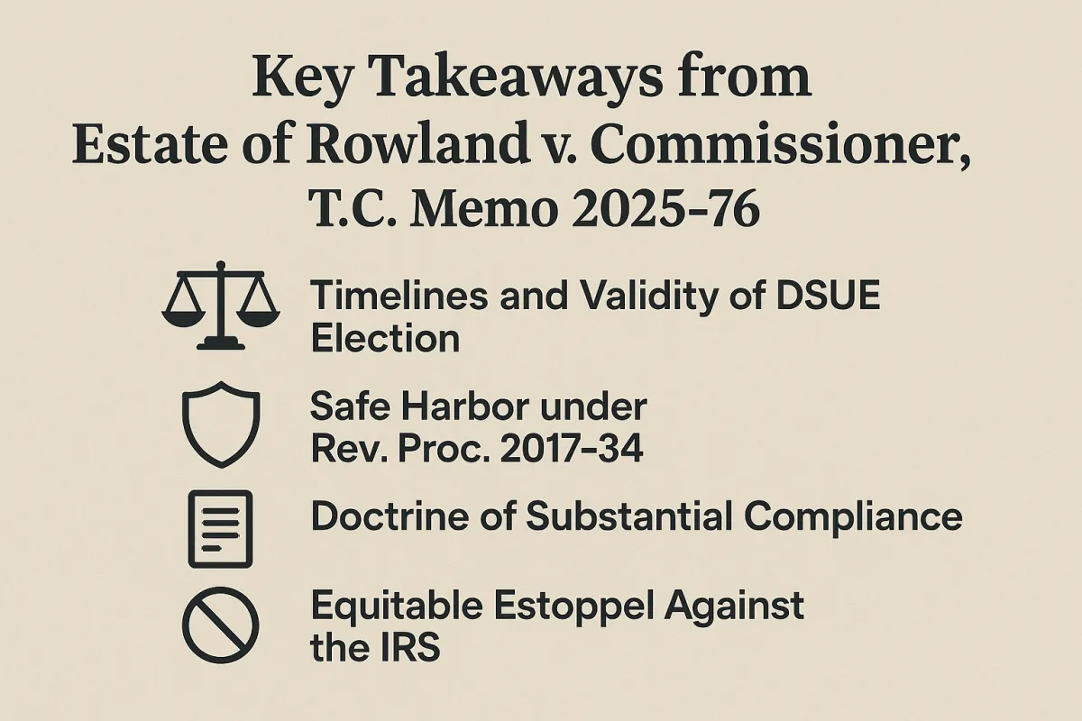 𝐄𝐬𝐭𝐚𝐭𝐞 𝐨𝐟 𝐑𝐨𝐰𝐥𝐚𝐧𝐝 𝐯. 𝐂𝐨𝐦𝐦𝐢𝐬𝐬𝐢𝐨𝐧𝐞𝐫, 𝐓.𝐂. 𝐌𝐞𝐦𝐨 𝟐𝟎𝟐𝟓-𝟕𝟔