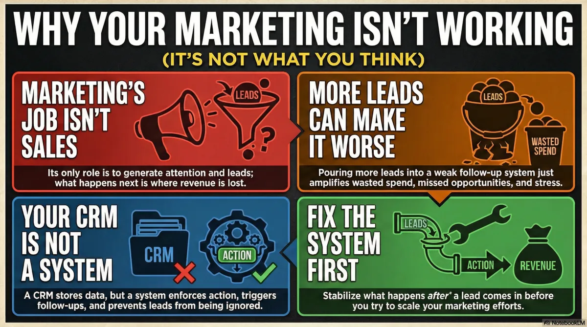 Marketing Isn’t Broken — Your Sales System Is