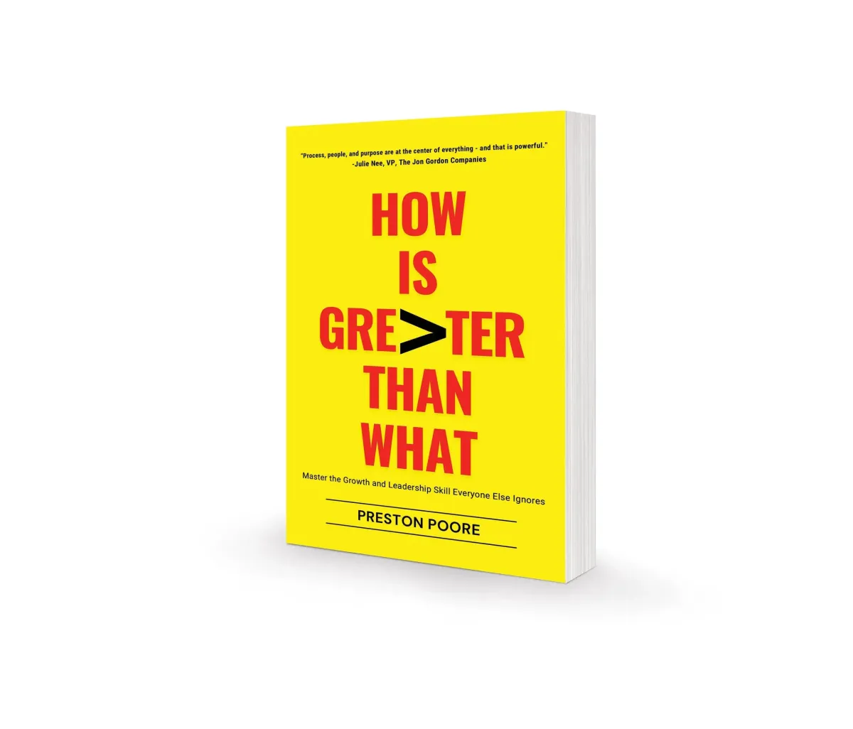Book cover how is greater than what