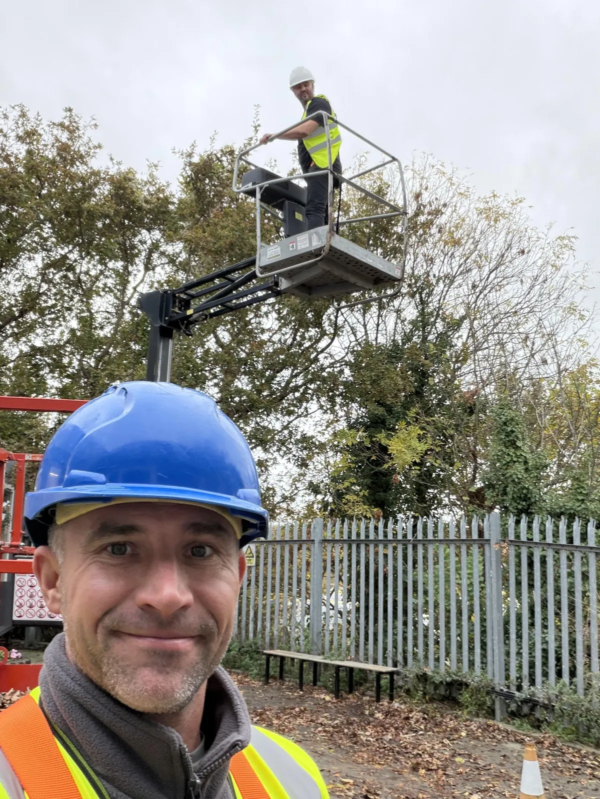 “SERV Contracts team completing accredited IPAF training for safe working at height.”