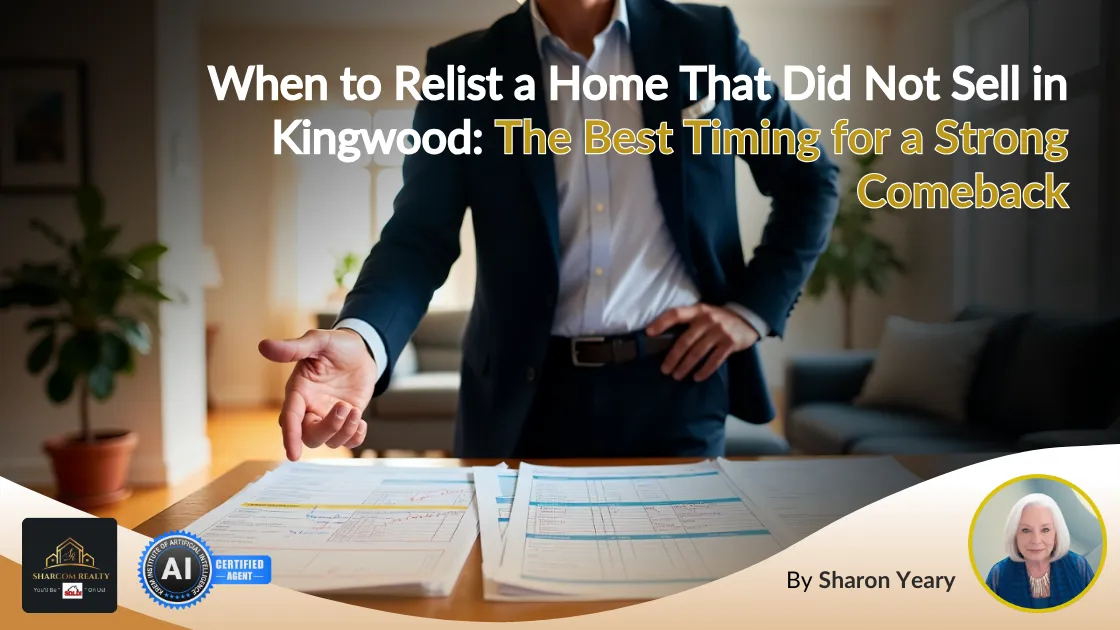When to Relist a Home That Did Not Sell in Kingwood: The Best Timing for a Strong Comeback